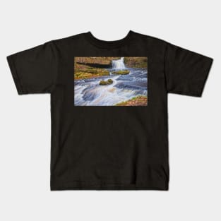 West Burton Waterfall, Yorkshire Dales Kids T-Shirt